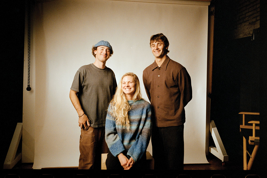 Lars and Torsten Brinkema with Jessie Diggins