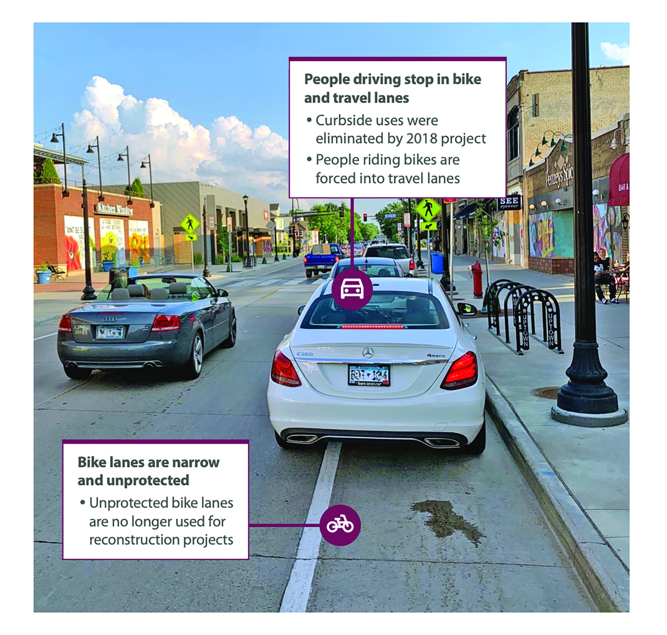 Existing design challenges on Hennepin Avenue (Image: City of Minneapolis)